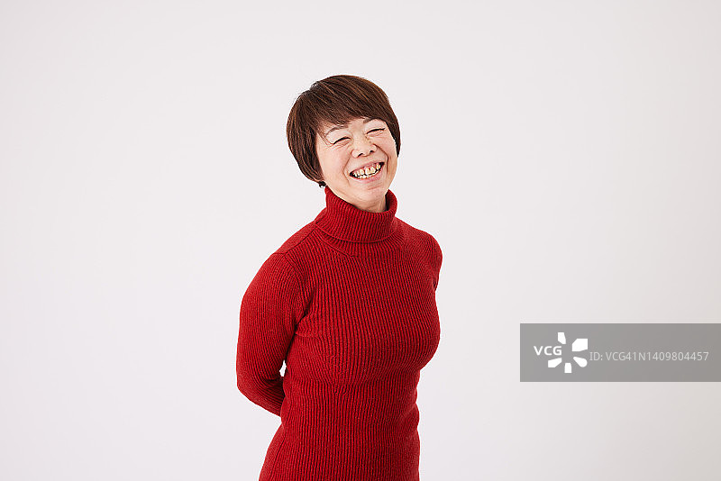 女健身教练肖像图片素材