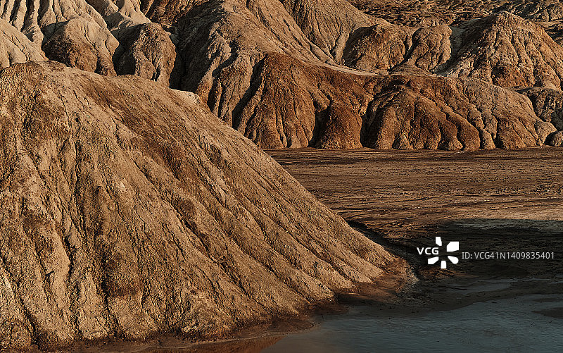 类似火星表面的乌拉尔超现实景观图片素材