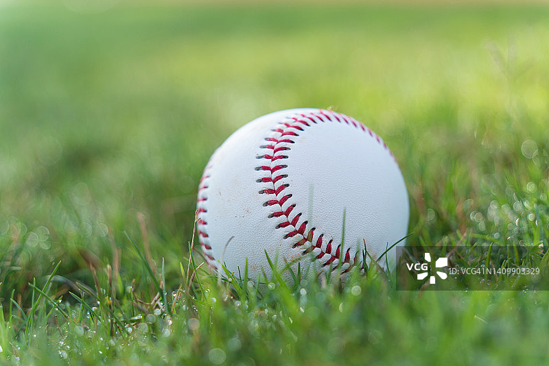 草地上的棒球图片素材