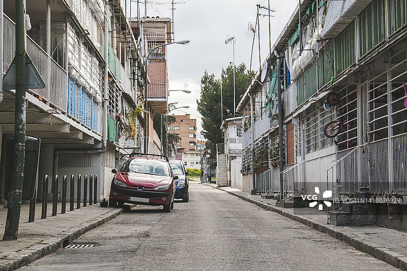 城市中的贫民区图片素材