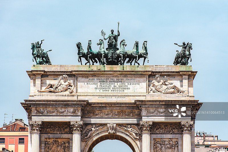 米兰和平门图片素材