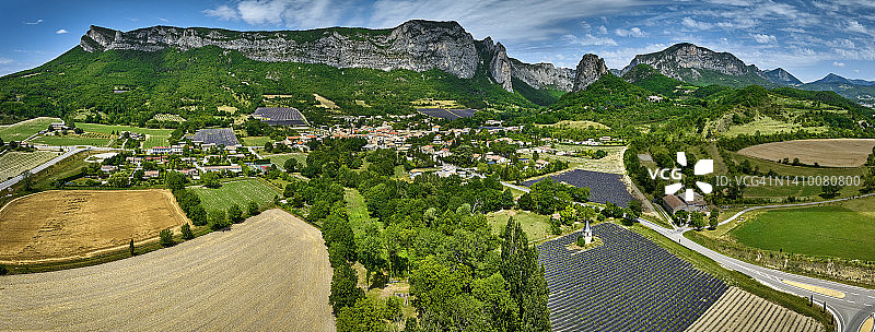 普罗旺斯德龙省的索乌村，法国图片素材