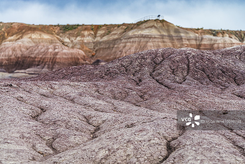 蓝色梅萨的彩色荒地图片素材