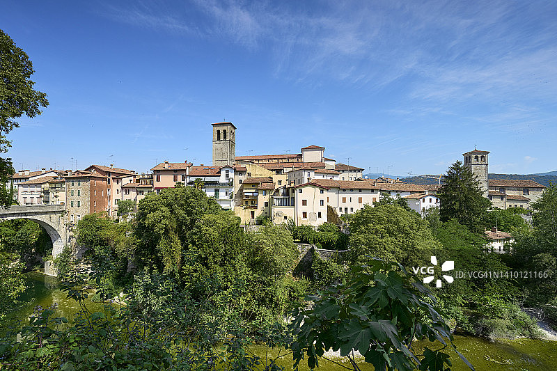 奇维达莱德尔弗留利与魔鬼桥图片素材