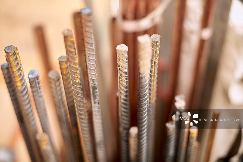 生锈的钢筋图片素材