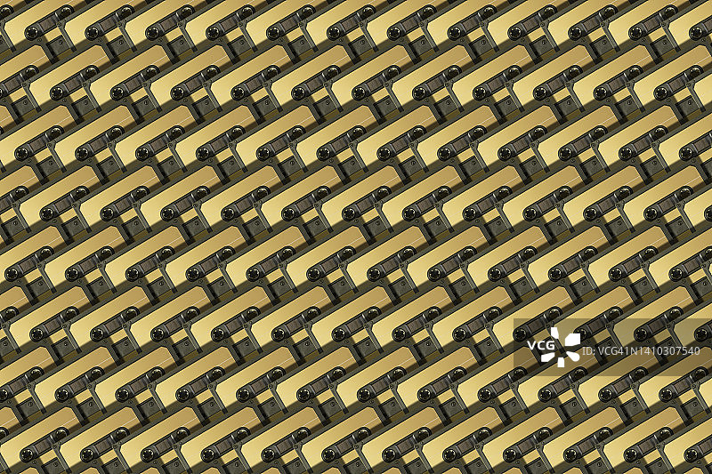 金色磁带重复图案图片素材