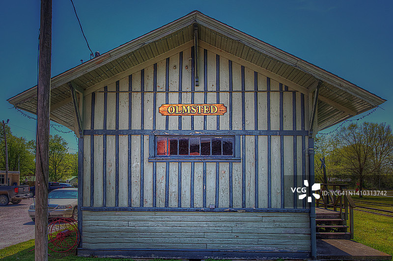 伊利诺伊州奥姆斯特德火车站图片素材