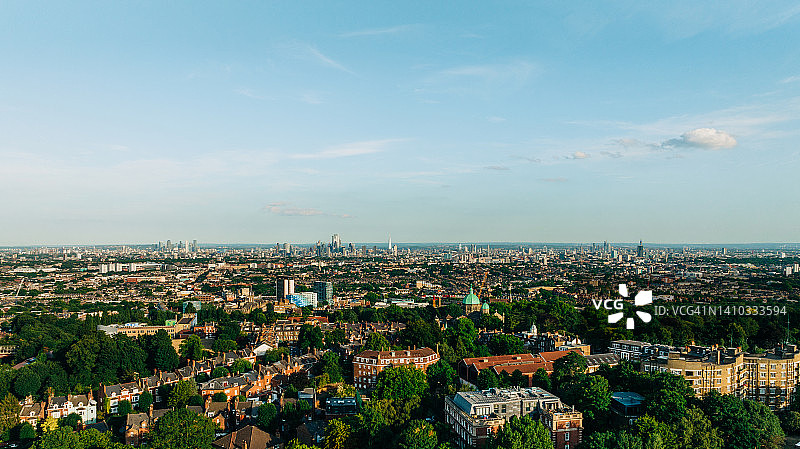 日落时分的伦敦天际线图片素材
