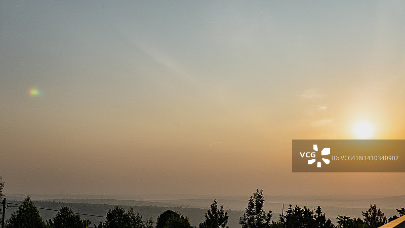 卢旺达的日落图片素材