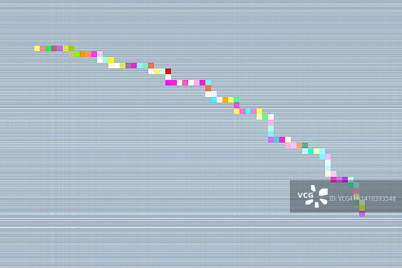 由彩色方块组成的金融图表图片素材