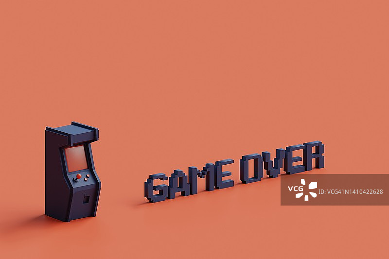 数字蓝色街机游戏机图片素材