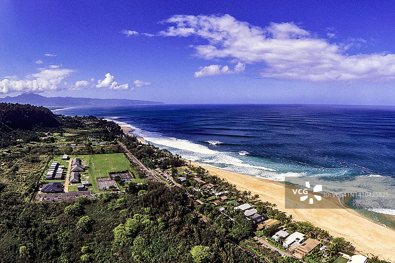 美国夏威夷北岸冬季海浪图片素材