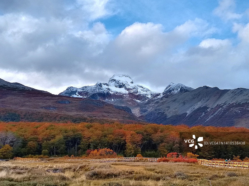 阿根廷乌斯怀亚山景图片素材
