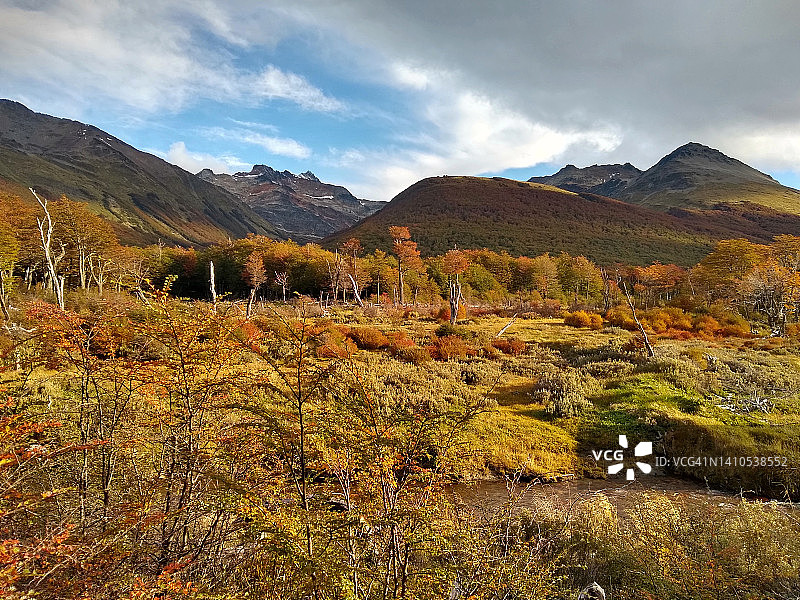 埃斯梅拉达湖步道，巴塔哥尼亚图片素材