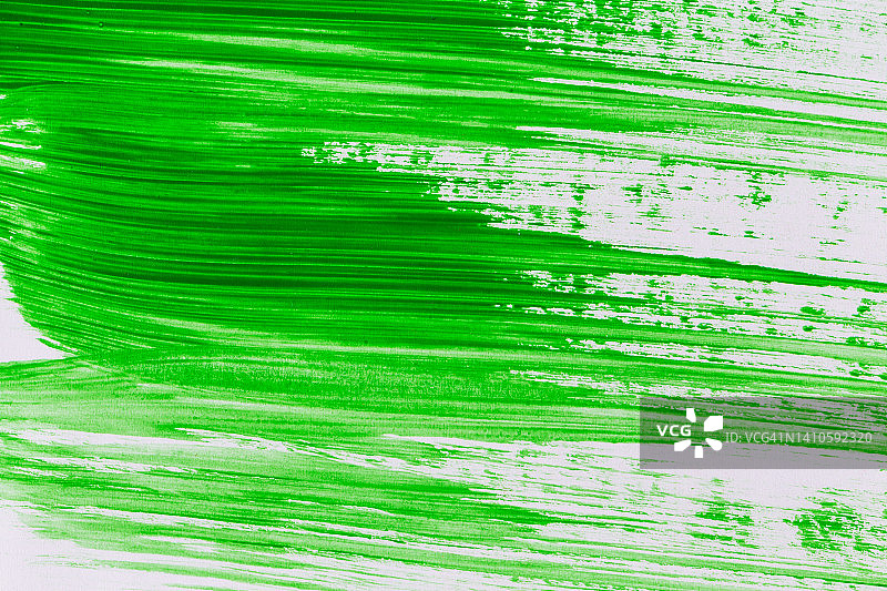 纸上丙烯绿色颜料手绘纹理图片素材
