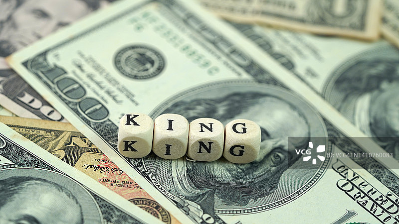 现金为王概念摄影图片素材