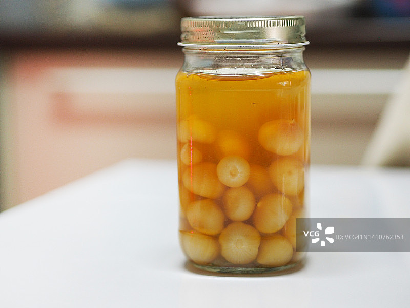 腊八蒜：中国传统腌制食品图片素材