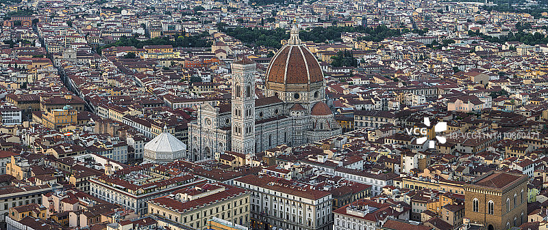 意大利佛罗伦萨主教座堂广场鸟瞰图片素材