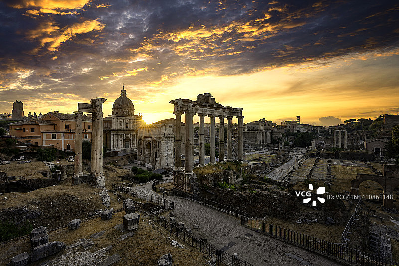 罗马广场日出景观 - 意大利罗马城市风光图片素材