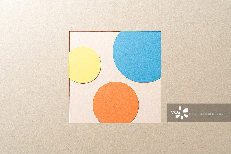 纸艺风格的散点图表图片素材