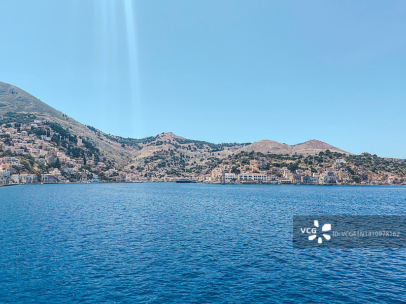 锡米岛全景图片素材