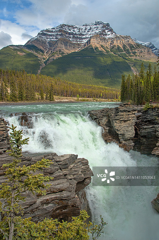 亚大巴斯卡河瀑布图片素材