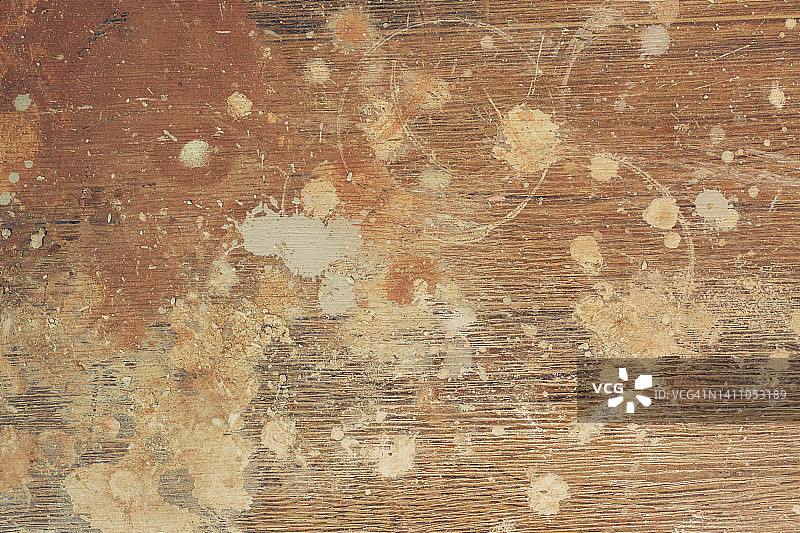 溅有油漆的木地板图片素材