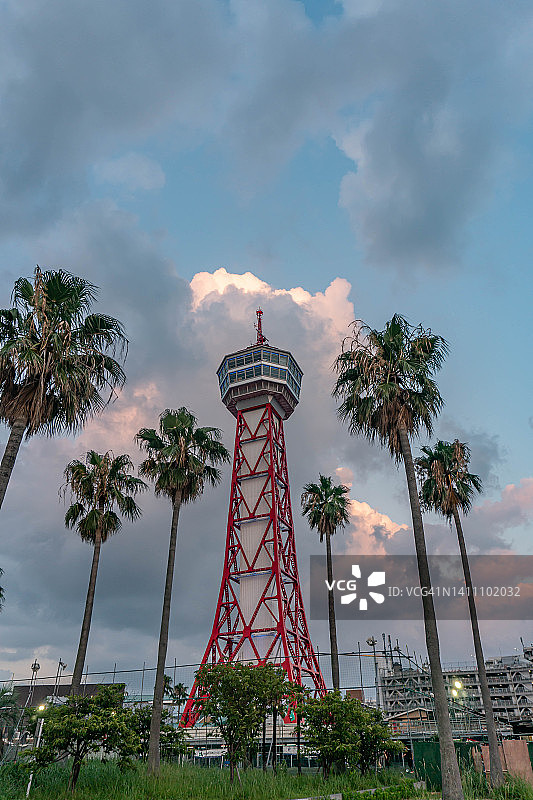 日本福冈市的博多湾图片素材
