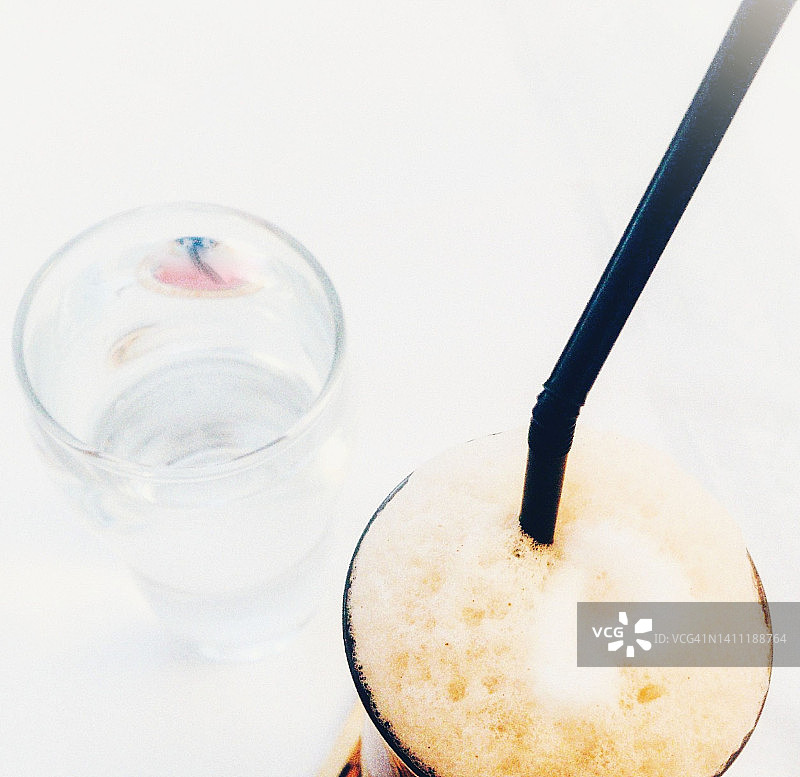 希腊冰咖啡图片素材