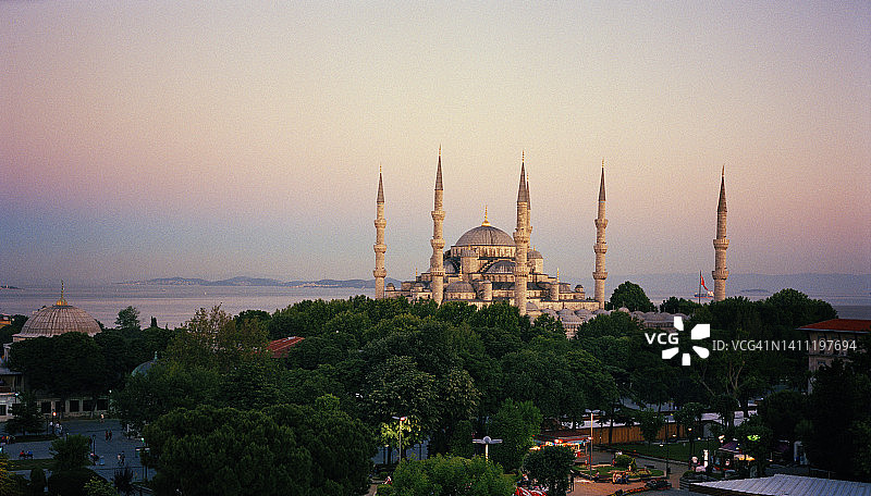 伊斯坦布尔蓝色清真寺图片素材