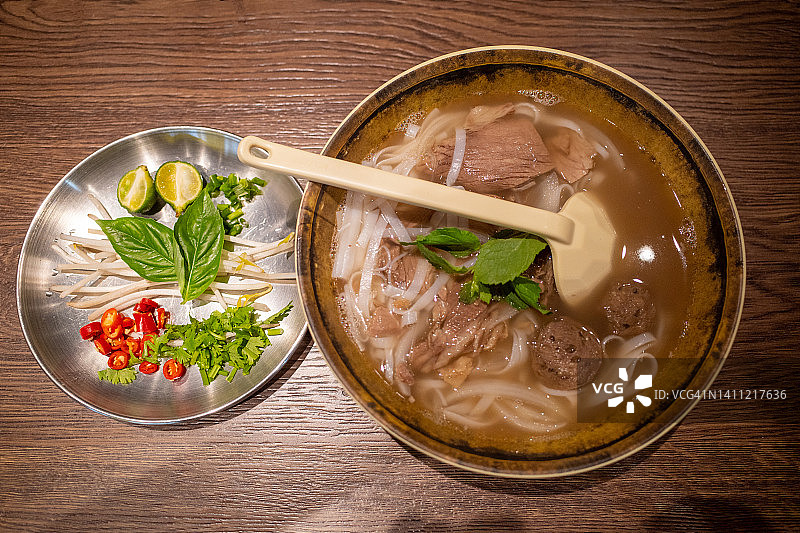 越南牛肉河粉图片素材