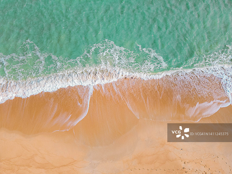 海滩俯视图图片素材