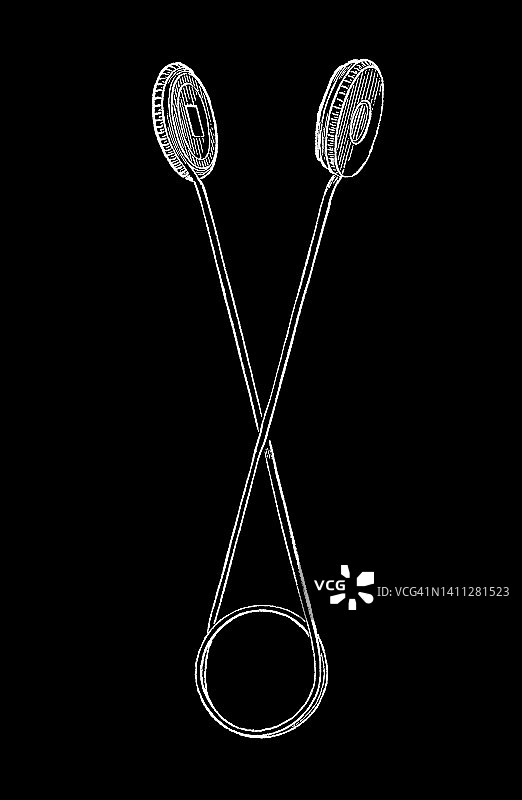 用于光波偏振的历史仪器（装置）老式雕刻插图图片素材