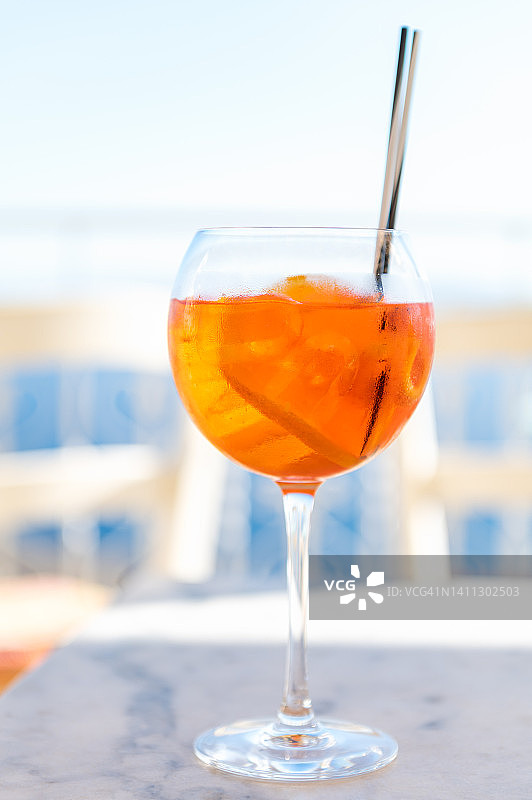 阿佩罗尔汽水鸡尾酒图片素材