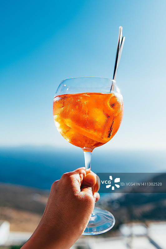 阿佩罗尔汽水鸡尾酒图片素材