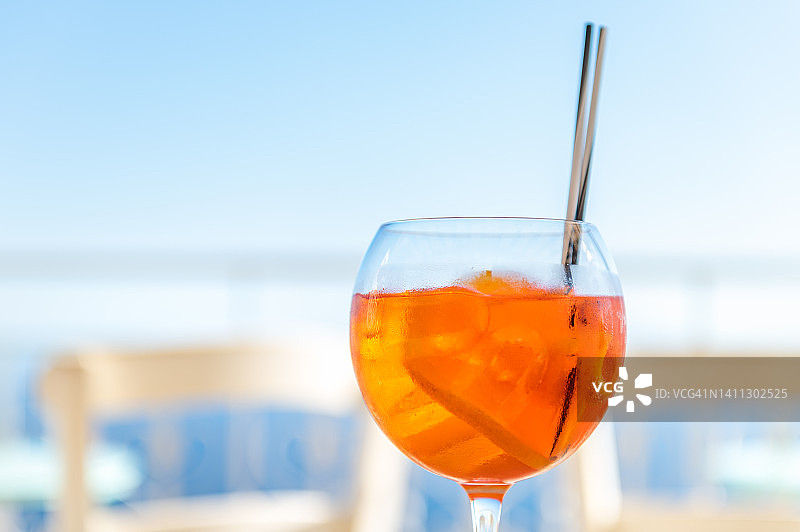 阿佩罗尔汽水鸡尾酒图片素材