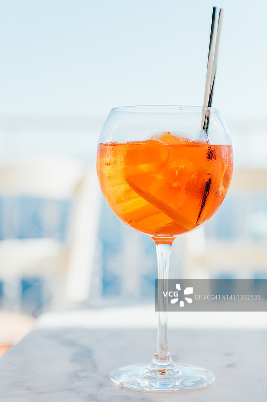 阿佩罗尔汽水鸡尾酒图片素材