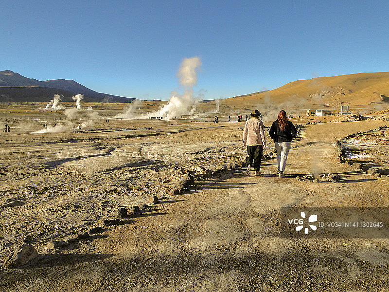 阿塔卡马塔蒂奥间歇泉图片素材
