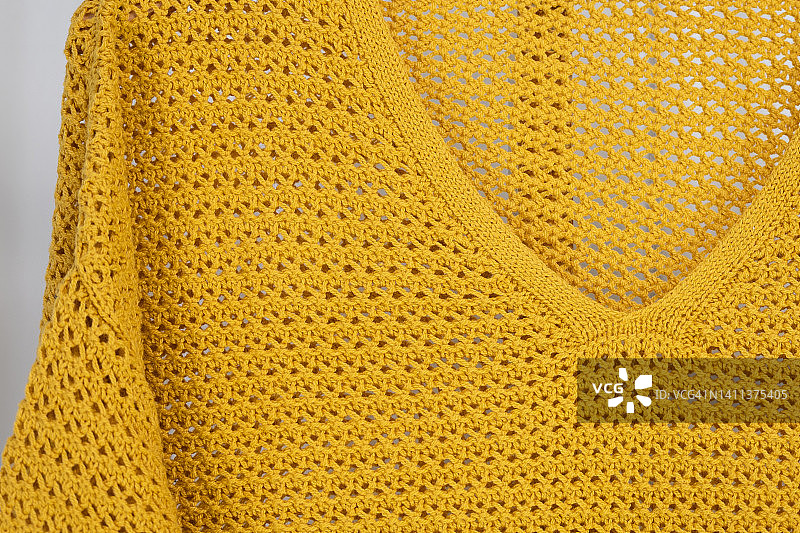 黄色针织纹理背景图片素材