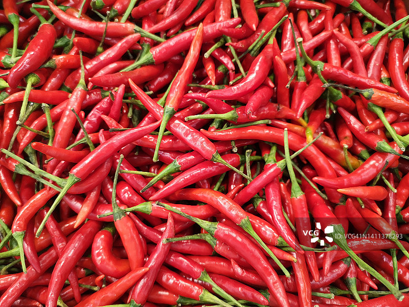 红色泰国辣椒蔬菜食材背景图片素材