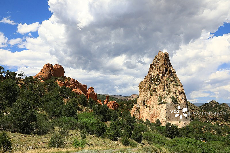 众神花园的自然岩层景观图片素材