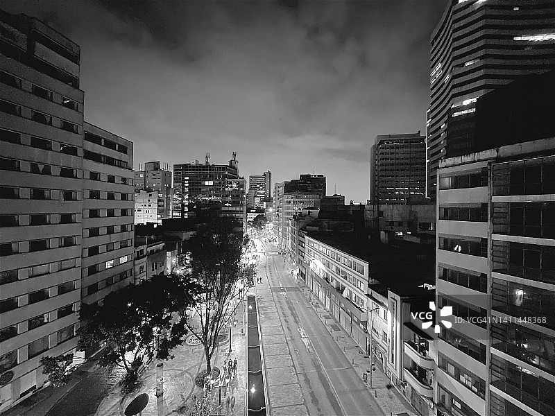 波哥大市中心夜景图片素材