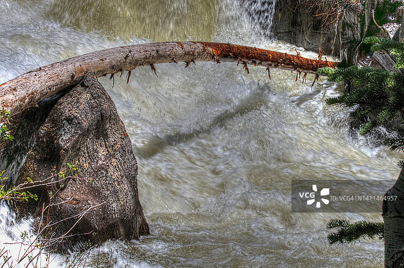 科罗拉多州鲁特县麋鹿河图片素材