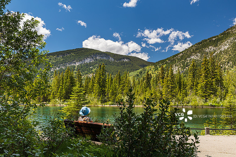 洛雷特池塘风光图片素材