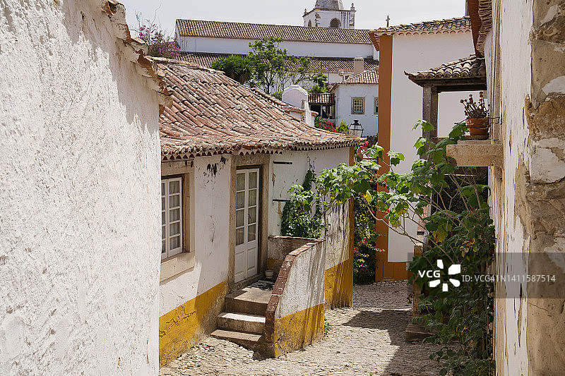 葡萄牙奥比多斯古城墙图片素材