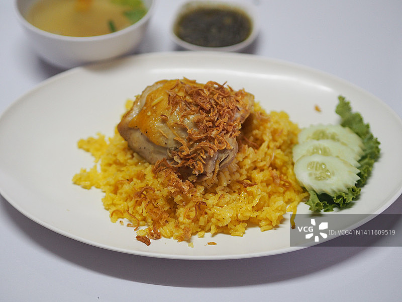 印度香饭，传统印度菜肴图片素材