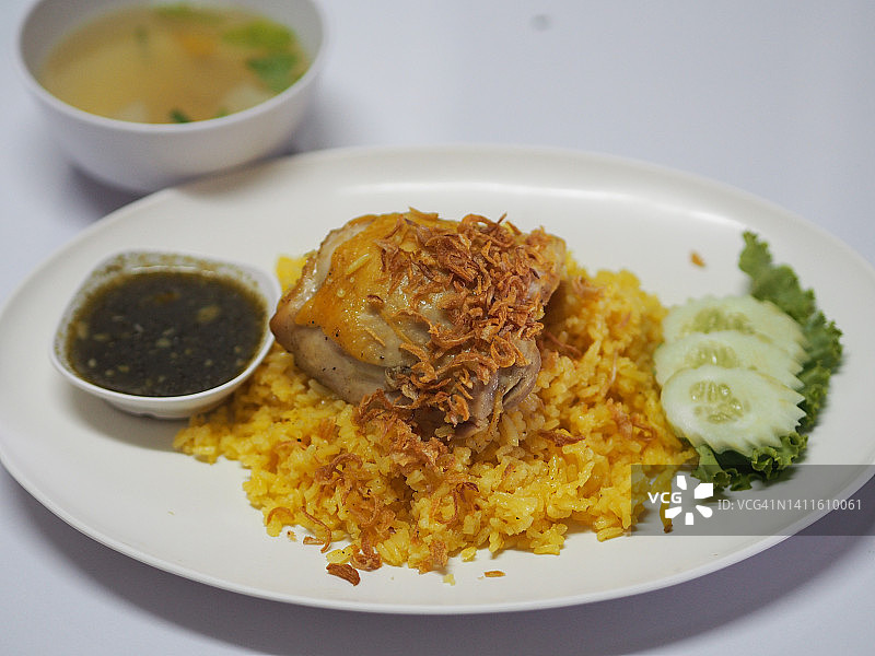 印度香饭，传统印度菜肴图片素材