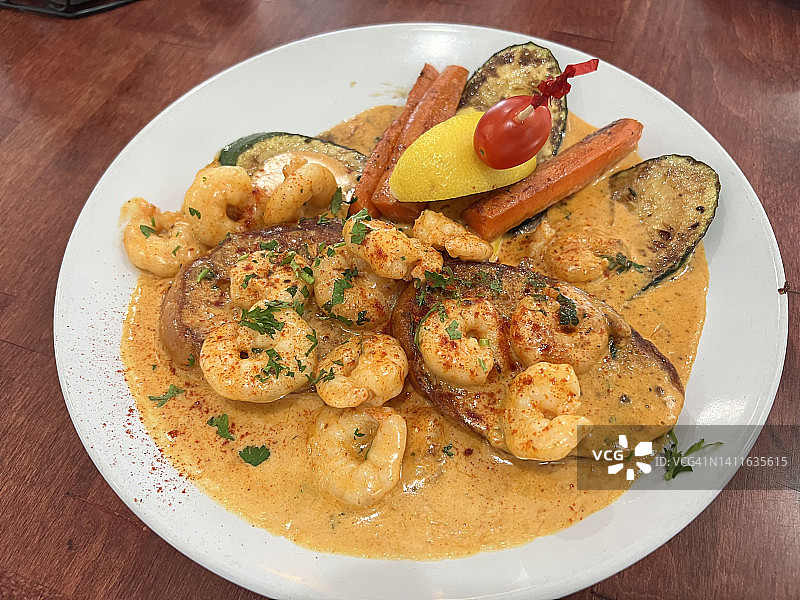 南德克萨斯州的新鲜海湾虾图片素材