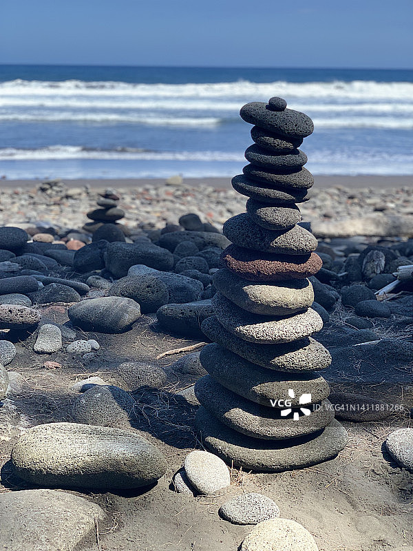 波洛卢黑沙滩图片素材