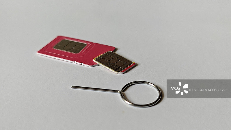 SIM卡和SIM卡托图片素材